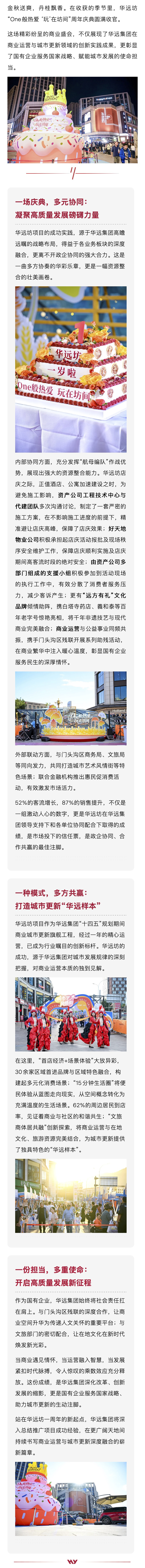 華遠坊周年慶典圓滿收官-以多元 協(xié)同鑄就城市更新典范，以商業(yè)運 營譜寫發(fā)展新篇.